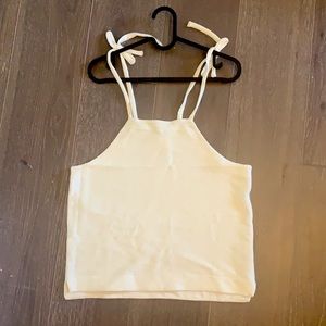 Madewell Texture & Thread Tie Shoulder Tank Top